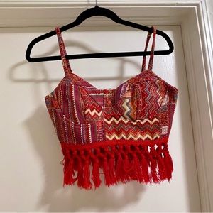 Cider Red Crop Top